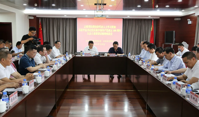 云南省民营经济代表人士学习习近平总书记“七一” 重要讲话精神座谈会在昆召开